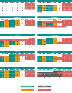 Calendario para el nivel C1 de inglés de la EOI Calahorra